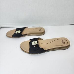 Dr. Scholl's Black and Tan Sandals